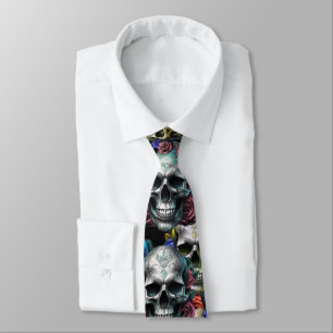 Memento Mori Skulls Krawatte