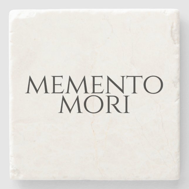 Memento Mori Steinuntersetzer (Vorderseite)