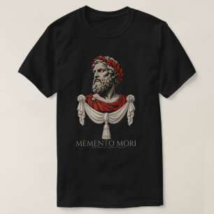Memento Mori Stoischer Philosoph Büste T-Shirt