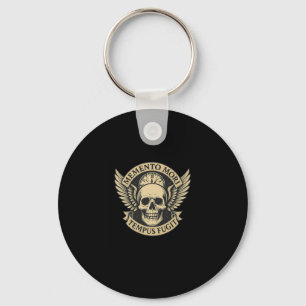 Memento Mori Tempus Fugit Latin Stoic Quote Premiu Schlüsselanhänger
