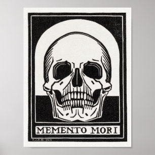 Memento Mori Totenkopf Kunst Poster