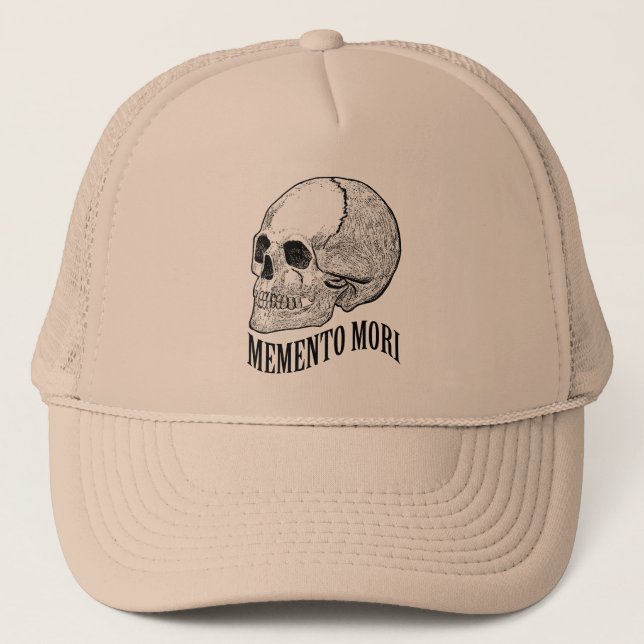 Memento mori truckerkappe (Vorderseite)