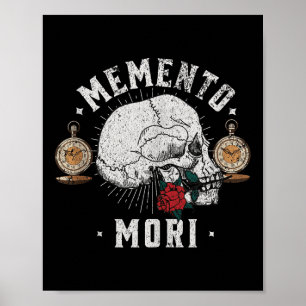 Memento Mori Vintag Skull _ Philosophy Stoic Tank Poster