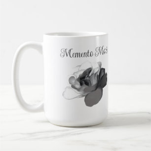 Memento Mori Weiße Rose Dark Academia Ästhetik Kaffeetasse
