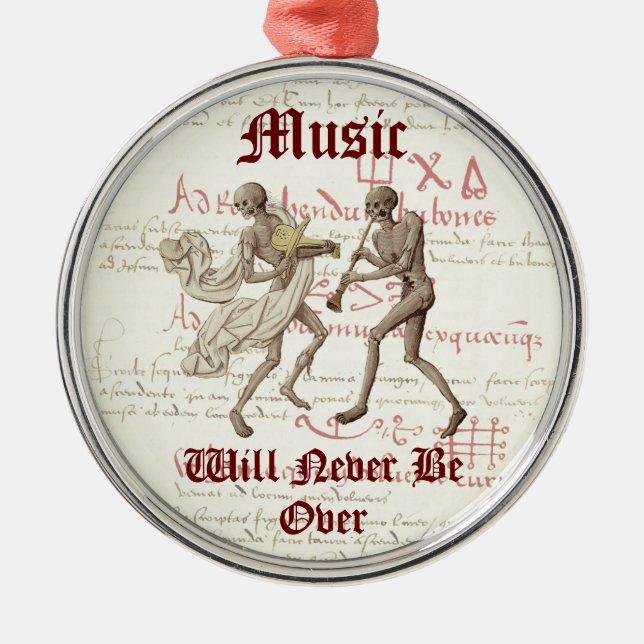 Memento mori X-mas Ornament VI Aus Metall (Vorne)