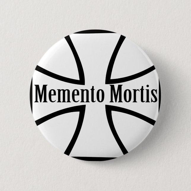 Memento mortis Querikone Button (Vorderseite)