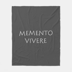 Memento vivere fleecedecke