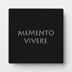 Memento vivere fotoplatte