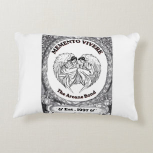 Memento Vivere Vintage Engel Bond Kunst Dekokissen