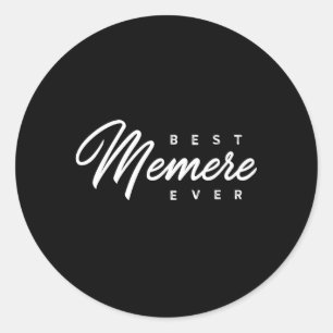 Memere Best Memere je Runder Aufkleber