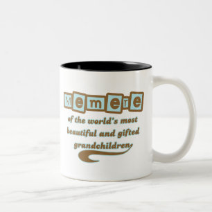 Memere der begabten Enkelkinder Zweifarbige Tasse