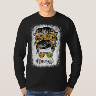 Memere Life gebleicht Memere Life Sonnenblumen Mes T-Shirt