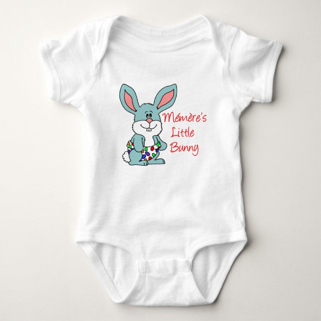 Memere's Little Bunny Baby Strampler (Vorderseite)