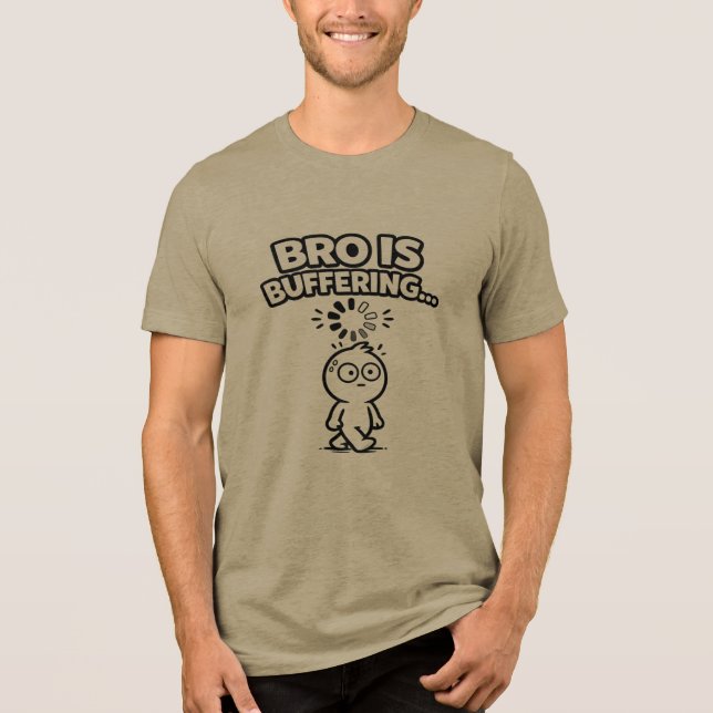 Memes lustig trendig Tri-Blend shirt (Vorderseite)