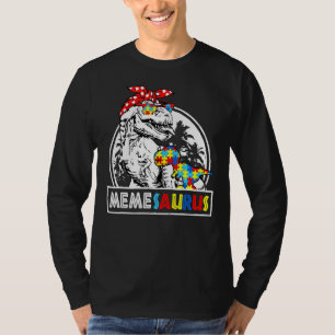 Memesaurus T Rex Dinosaur Meme Saurus Family Match T-Shirt