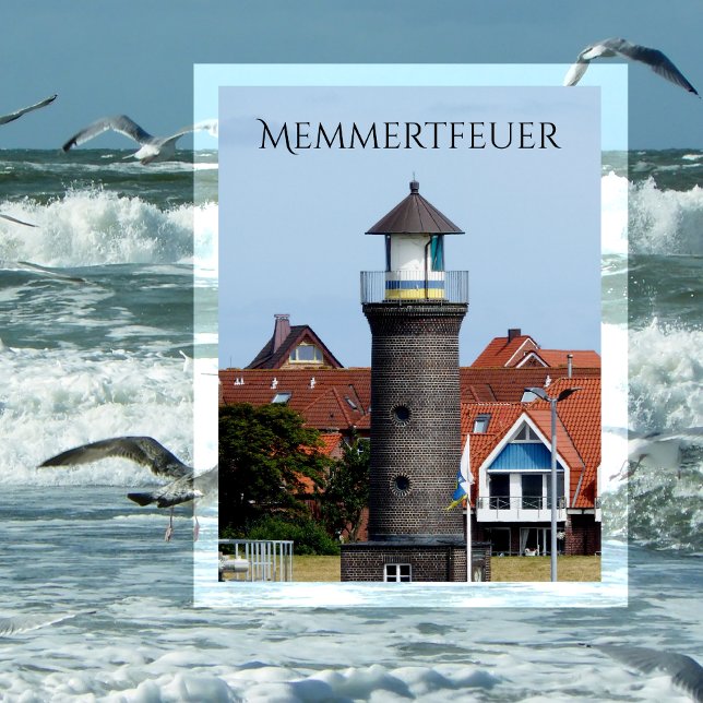Memmertfeuer, Leuchtturm, Juist, Ostfriesland Postkarte (Von Creator hochgeladen)