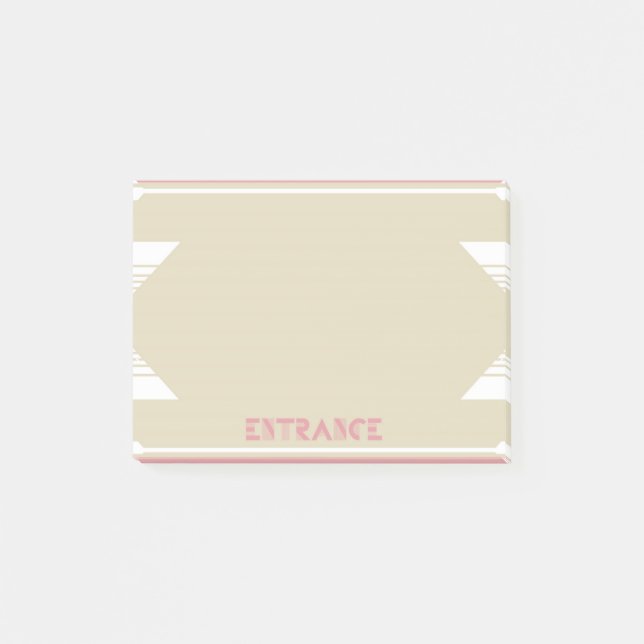Memo [Art Deco] Post-it Klebezettel (Vorderseite)