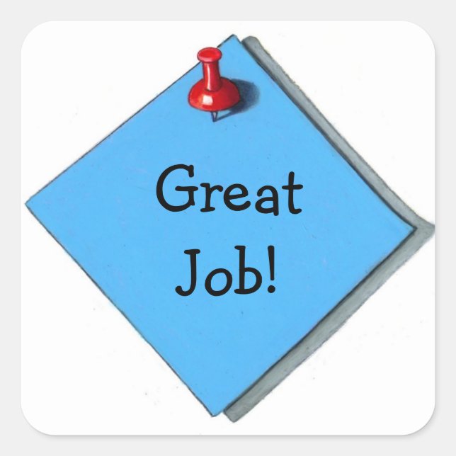 Mémo Sticker : Realism Art : Great Job! (Devant)
