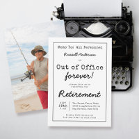 Memo zum Funny Out of Office Forever Retirement Pa