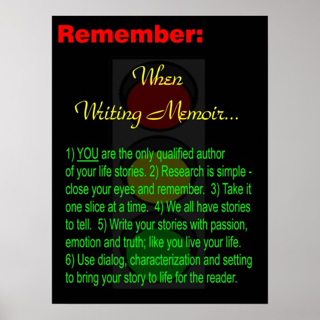 Memoir Writer - Poster - Motivation (Vorne)
