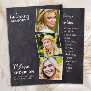 Mémoire d'amour 3 Photo Sympathy Funeral Prayer Ca