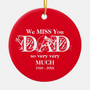 Mémoire d'amour Ornement personnalisé papa