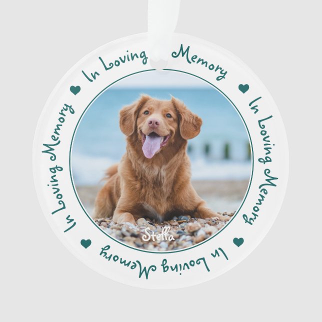 Mémoire d'amour pour chien animal de compagnie (devant)