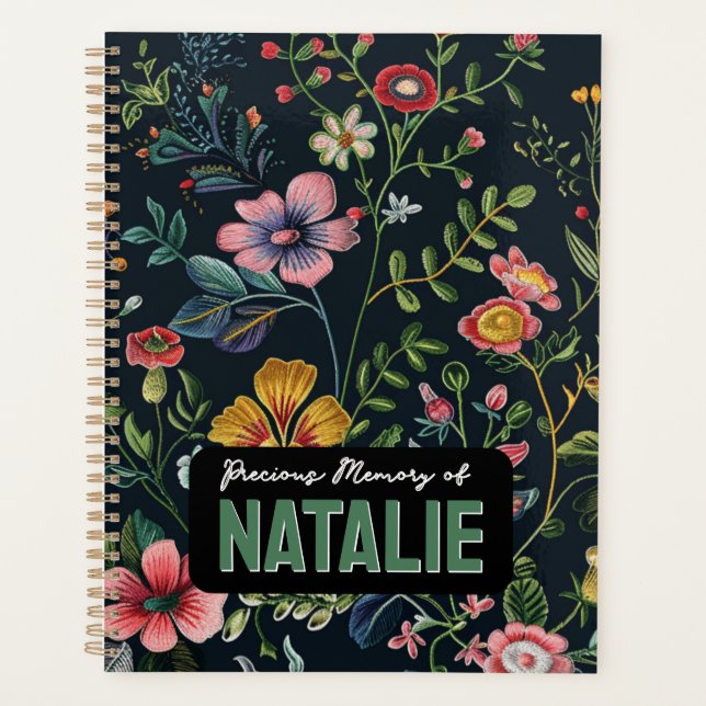 Mémoire florale personnalisée (Devant)