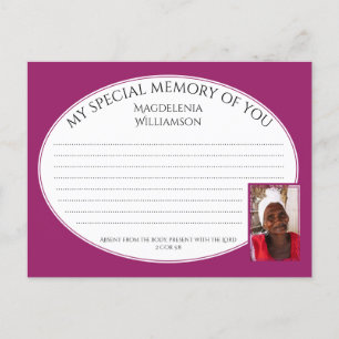 MÉMOIRE SPÉCIALE DE VOUS Carte mémoire de partage