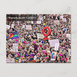 Memorabilia März für Frauen Postkarte