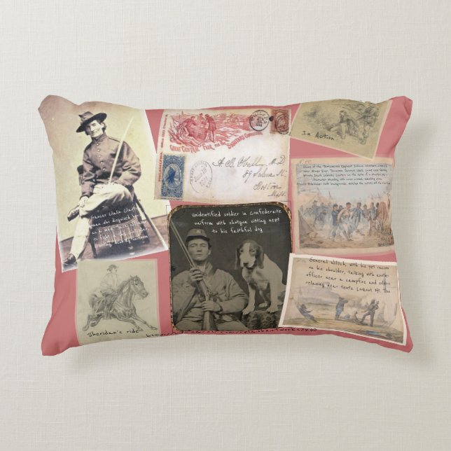 "Memorabilien des Zivilen Krieges" Dekokissen (Vorderseite)