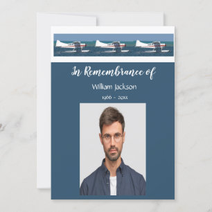 Memorandum Foto Bush Flugzeug Keepsake Pilot Einladung