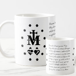 Memorare Gebet-Jungfrau Mary Wunder Medaille Kaffeetasse