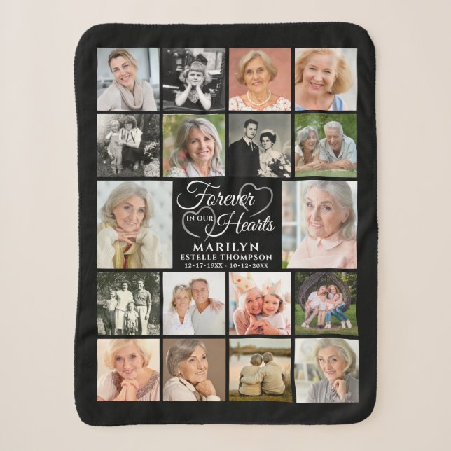 Memorial 18 Fotomaterial Forever in unseren Herzen Sherpadecke (Vorderseite)