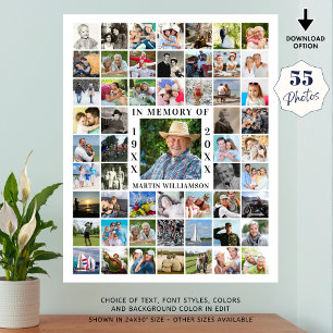 Memorial 55 FotoCollage im Speicher Poster