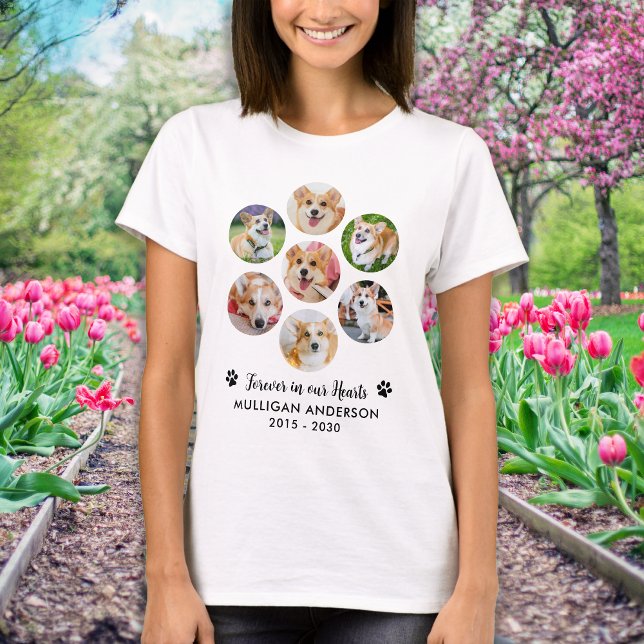 Memorial 7 Fotosammlung für immer in unserem Herze T-Shirt (Von Creator hochgeladen)