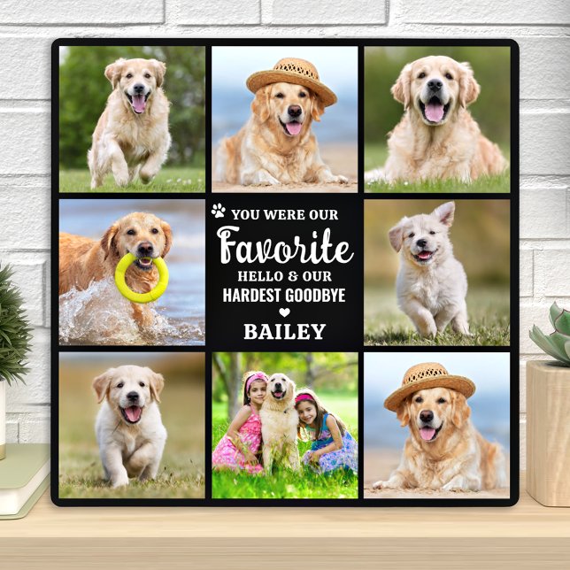 Memorial 8 Foto Collage Hund Pet Loss Erinnerung Fotoplatte (Von Creator hochgeladen)