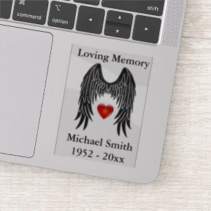 Memorial Angel Wings Vinyl Car Decal Fenster Aufkleber