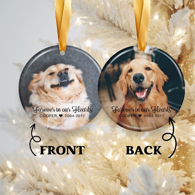 Memorial | BEILEID | 2 FOTOS Ornament (Pet Memorial | Sympathy | 2 Photos Ornament)
