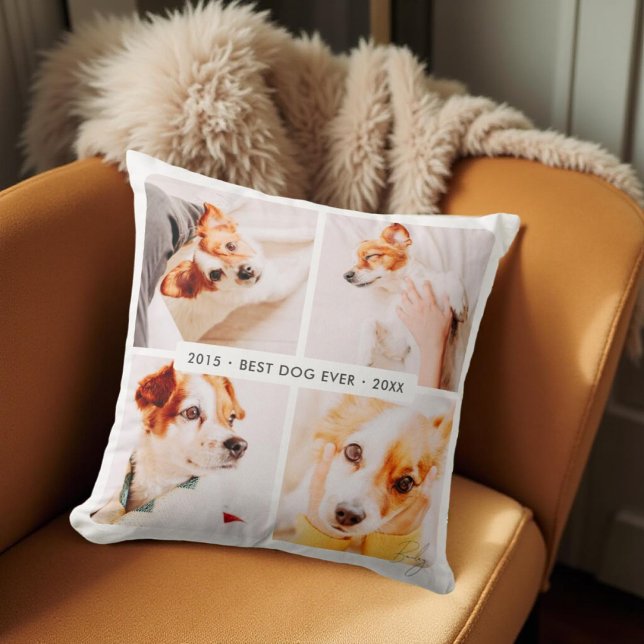 Memorial Bester Hund je Moderne Fotosammlung Kissen (Von Creator hochgeladen)