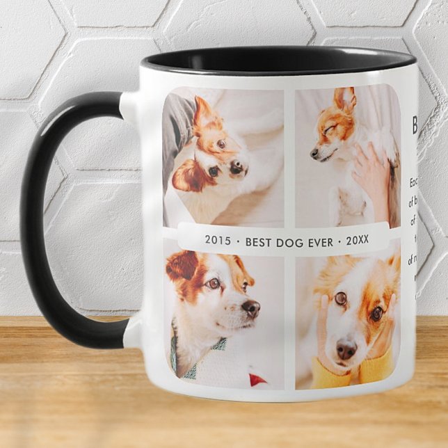 Memorial Bester Hund je Moderne Fotosammlung Tasse (Von Creator hochgeladen)