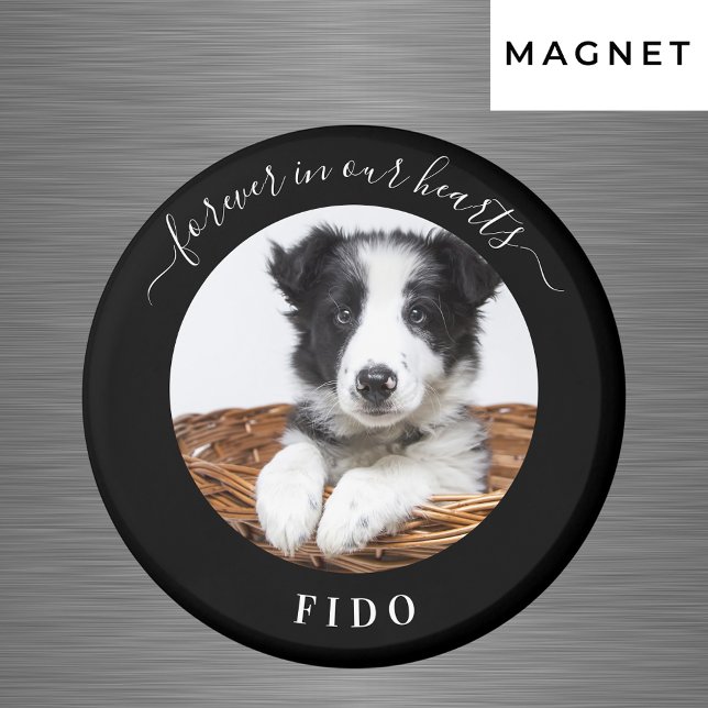 Memorial Black Foto Liebe immer Hunde Lieblingsmag Magnet (Von Creator hochgeladen)