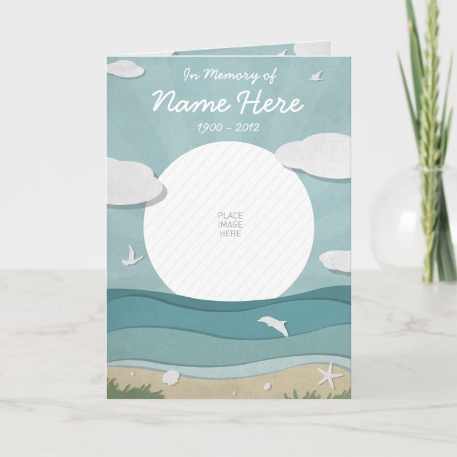 Memorial Card/Beerdigung Programm (Vorderseite)