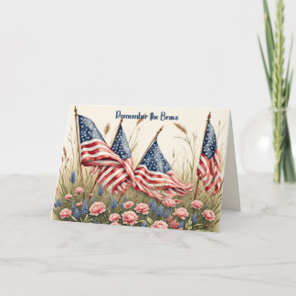 Memorial Day Card for a Persons Son Karte