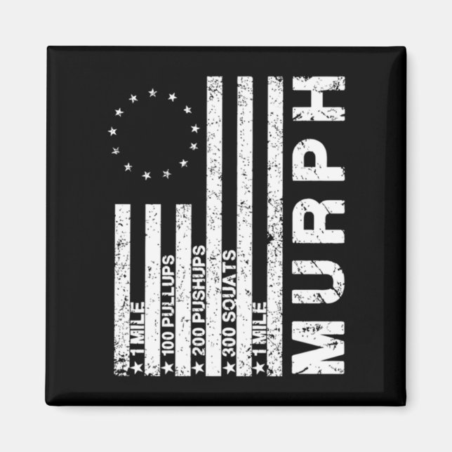 Memorial day murph workout challenge betsy rose fl magnet (Vorne)