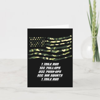 Memorial day workout usa flag memorial day Memoria Karte