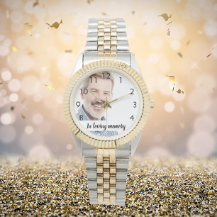 Memorial Ehemann Foto Armbanduhr