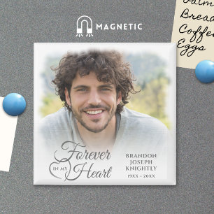 Memorial FOREVER IN MEINEM HERZEN Foto Keepake Magnet