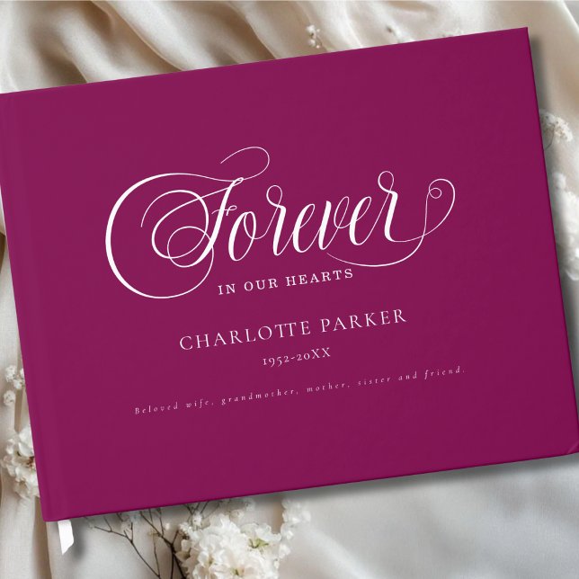 Memorial "FOREVER IN OUR HEARTS"  Berry Gästebuch (Memorial "FOREVER IN OUR HEARTS" Berry Guest Book)