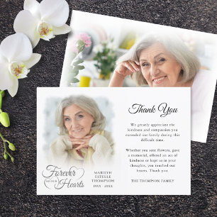 Memorial FOREVER IN UNSEREM HERZEN Foto Dankeskarte